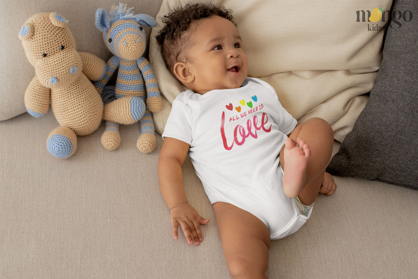 Baby Onesie® All We Need Is Love Cute Infant Clothing for Baby Shower Gift