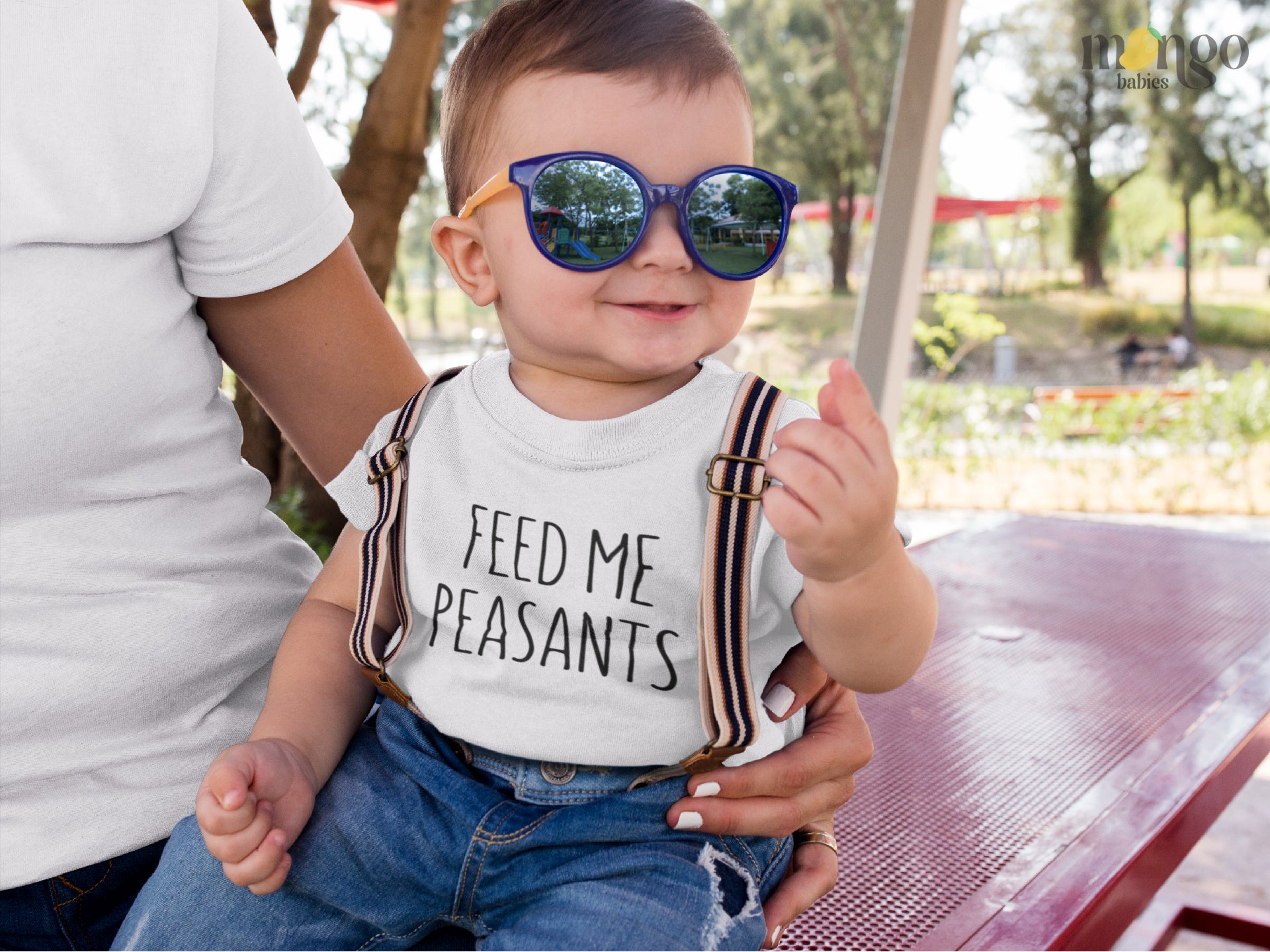 Funny Baby Clothes Baby Onesie Feed Me Peasants Mango House