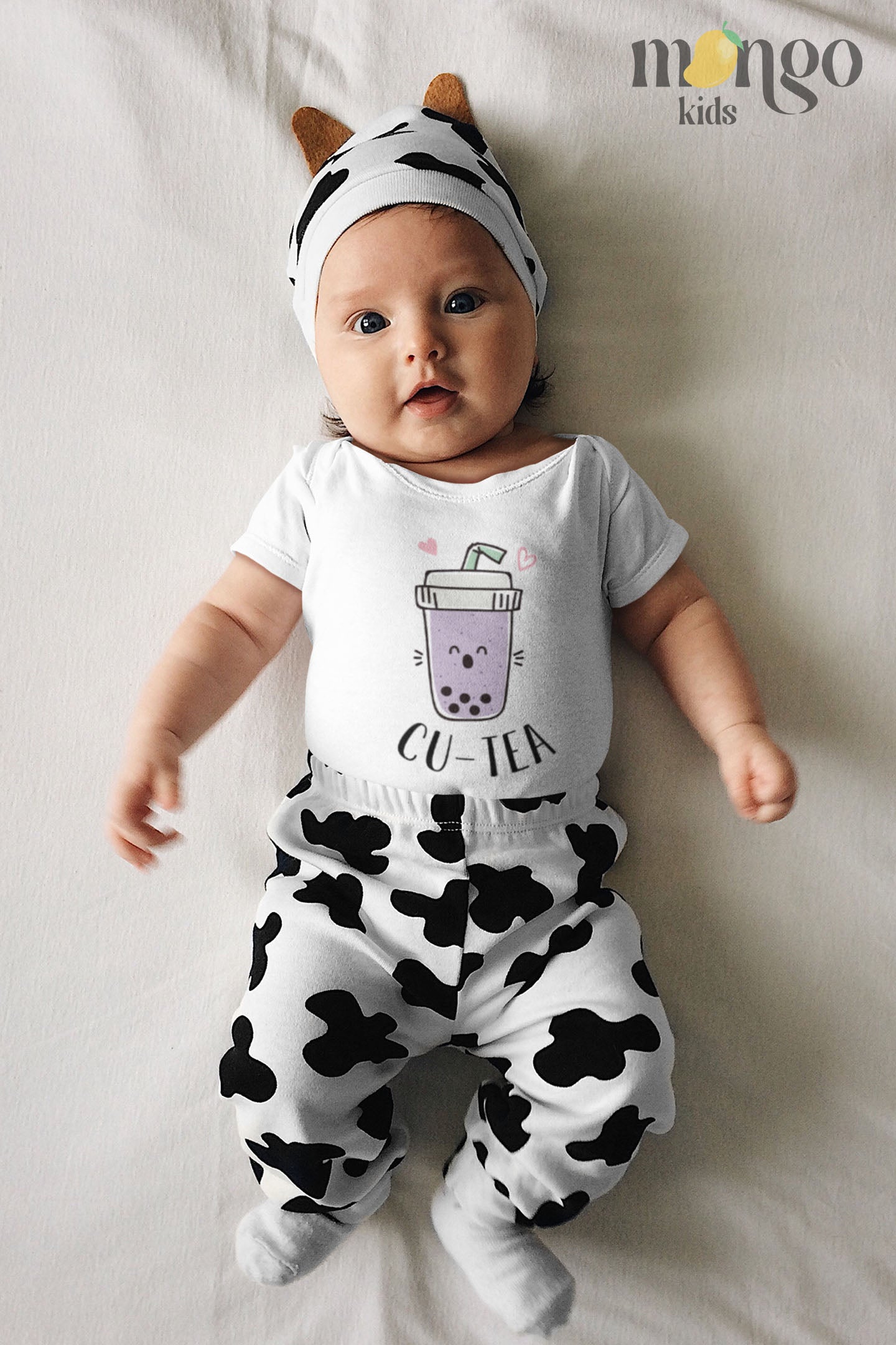 Cutea Boba Baby Onesie® Milk Tea Lovers Funny Outfit for Baby Gift for Baby Shower Gift