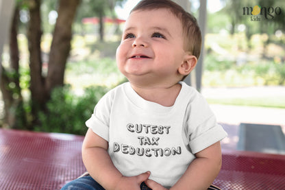 Cutest Tax Deduction Baby Onesie® Cute Bodysuit for Baby Shower Gift for Newborn Clothes CPA Tax Season