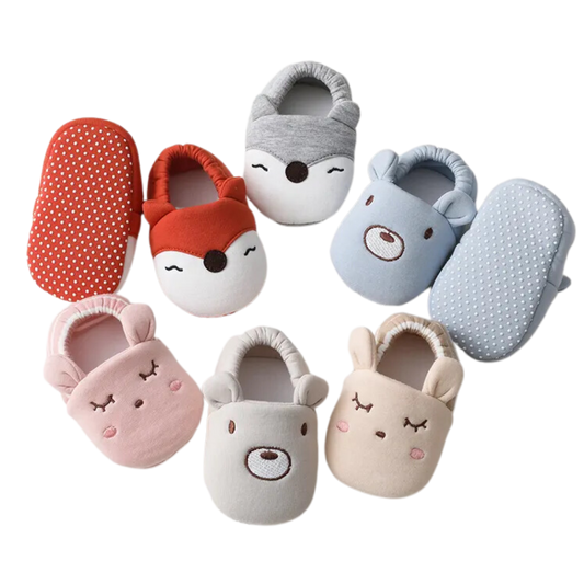 Baby Slipper Cute Animal Character Anti-Slip Baby Short Socks Gift for Newborns and Toddlers