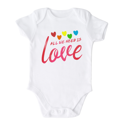 Baby Onesie® All We Need Is Love Cute Infant Clothing for Baby Shower Gift
