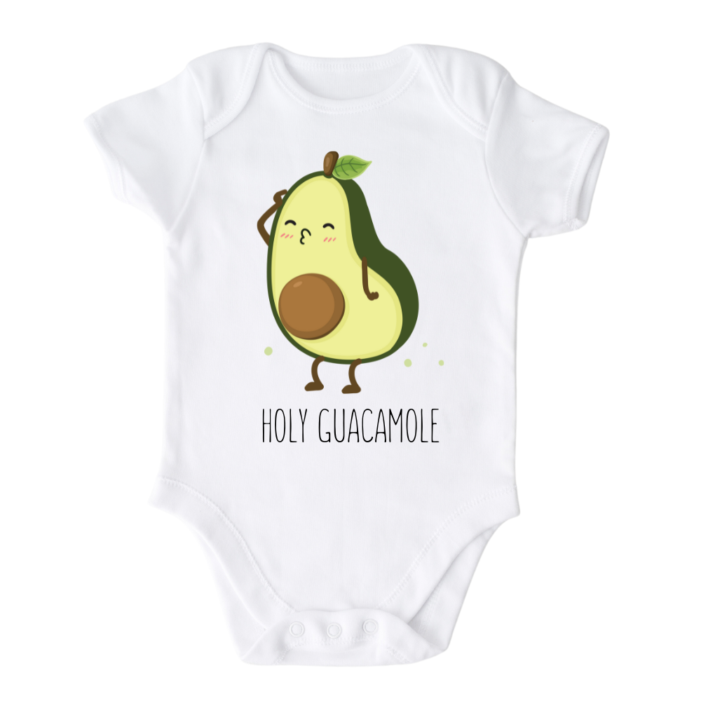 Holy Guacamole Kid Tshirt Baby Onesie® Avocado Baby Clothes for Baby Shower Gift