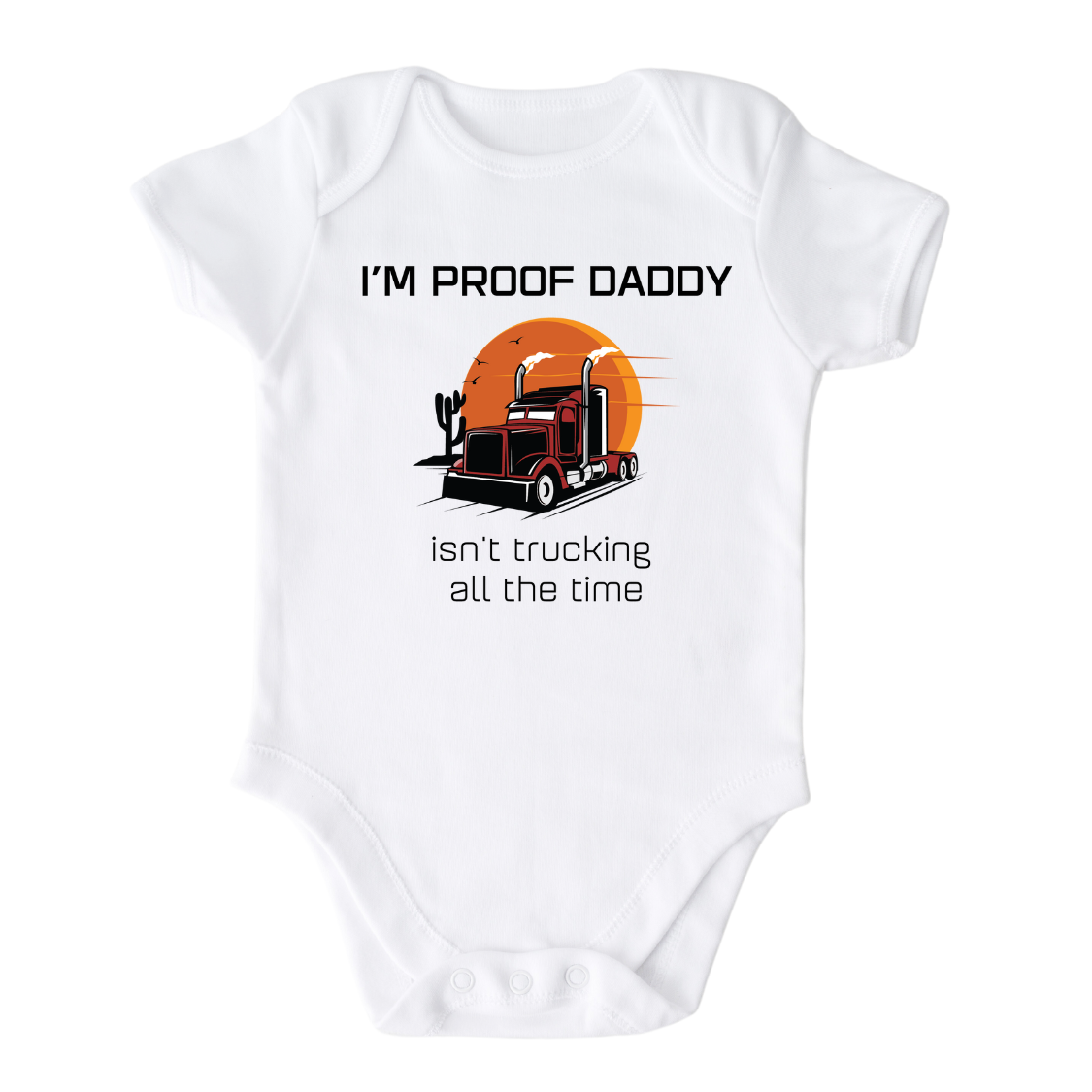 Kids Shirt Baby Onesie® Trucking Cute Baby Clothes for Baby Outfit Newborn Gift for Dad