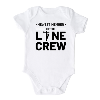 Baby Onesie® Newest Member Of The Line Crew Baby Infant Clothing for Baby Shower Gift