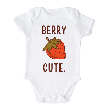 Funny Baby Onesie® Berry Cute Strawberry Shirt Baby Clothes Unisex Baby Boy Baby Girl Outfit