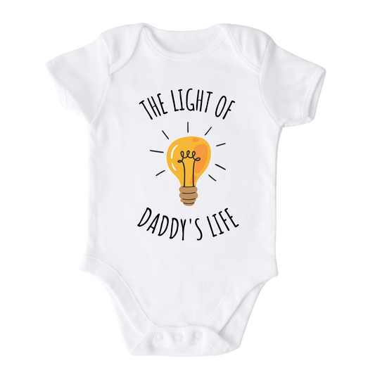 The Light of Daddy's Life Baby Onesie® Cute Custom Baby Outfit for Baby Gift for Baby Shower Gift