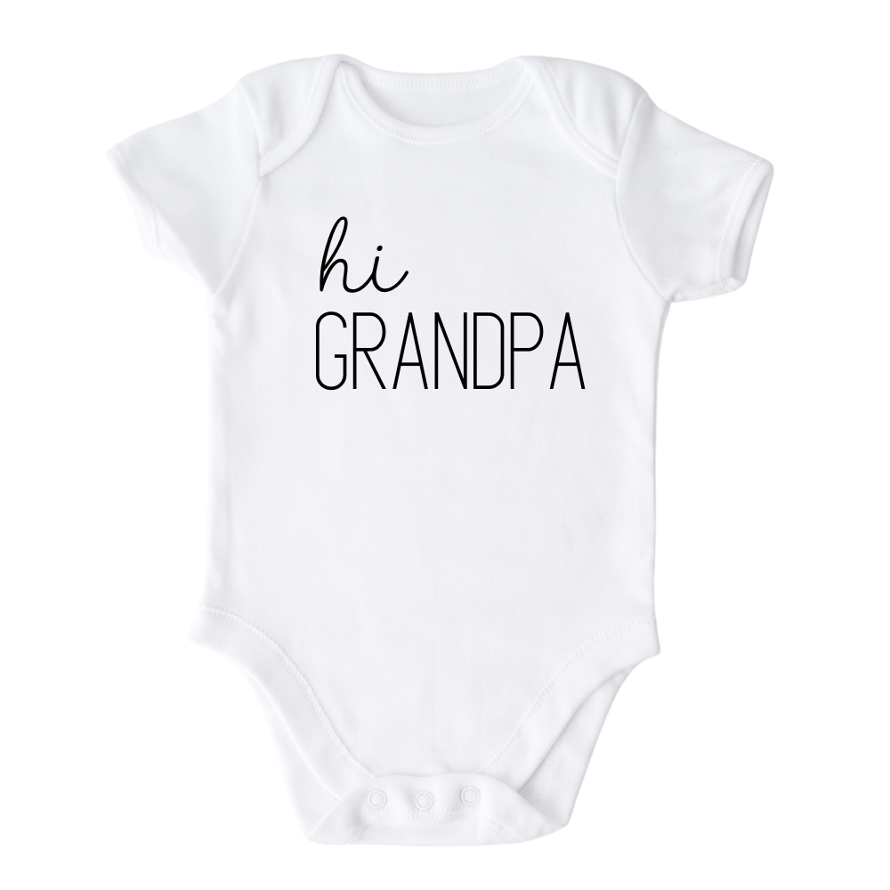Cute Outfit for Baby Gift for Baby Shower Baby Onesie® Hi Grandpa