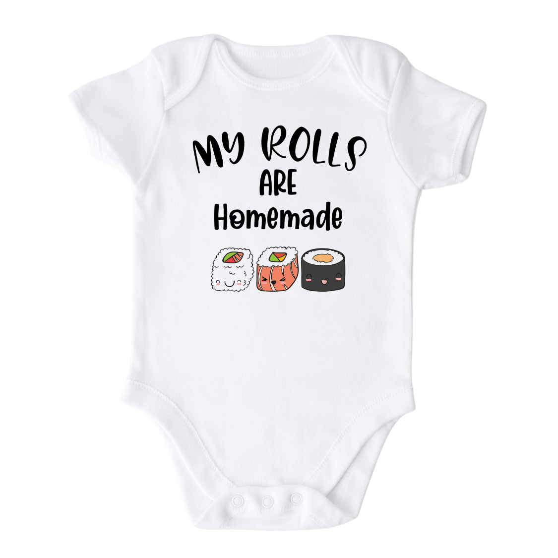 My Rolls Are Homemade Sushi Baby Onesie® Funny Outfit for Baby Gift for Baby Shower Gift
