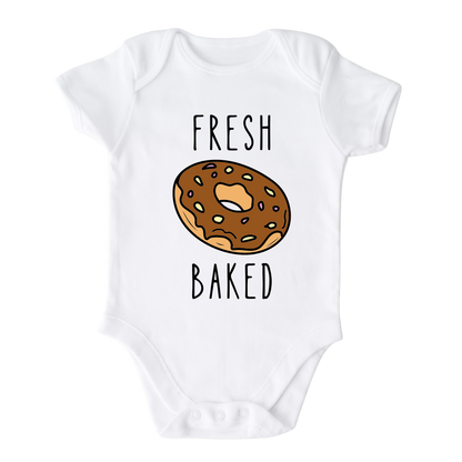 Donut Kid Tshirt Baby Onesie® Fresh Baked Baby Bodysuit Newborn Outfit Baby Shower