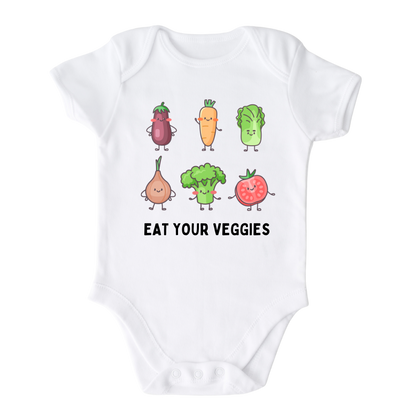Kids Tshirt Baby Onesie® Eat Your Veggies Baby Bodysuit Newborn Outfit Gift