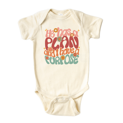 I love God Baby Onesie - He has a plan baby clothes for newborn gift for baby i love jesus