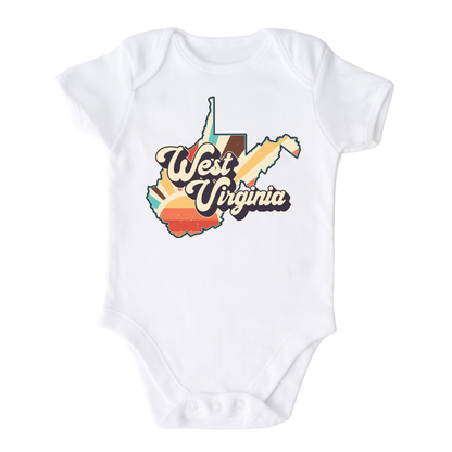 West Virginia Baby Onesie® West Virginia State Shirt for Kids Tshirt West Virginia Bodysuit