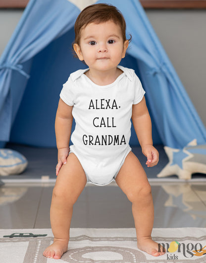 Personalized Outfit Alexa Call Custom Name Baby Onesie® Newborn Outfit