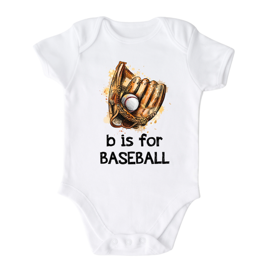 Baby Onesie® B Is For Baseball Cute Infant Clothing for Baby Shower Gift