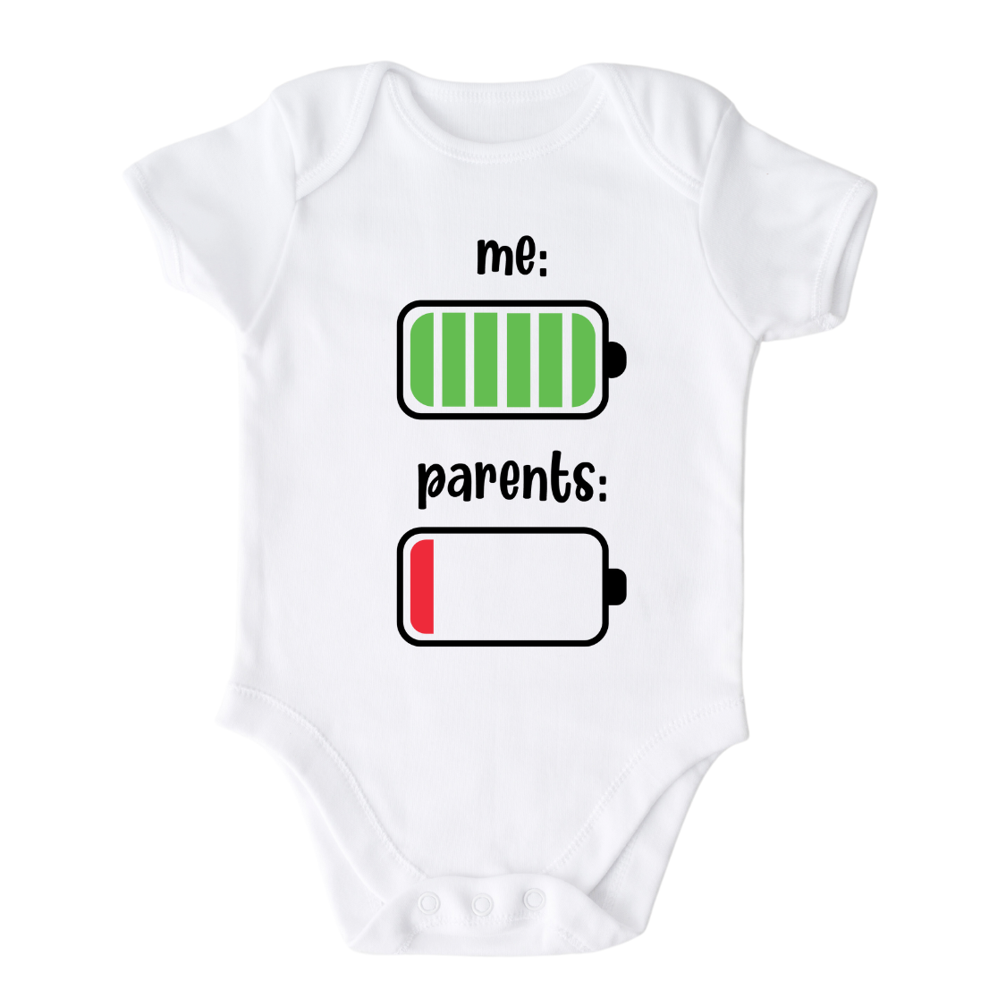Cute Parents Battery Baby Onesie® Funny Outfit for Baby Gift for Baby Shower Gift for New Parents