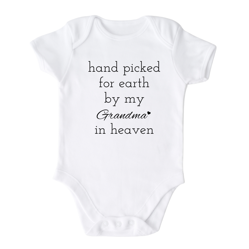 Baby Onesie® Hand Picked for Earth by My Grandma Baby Shower Gift for Newborn