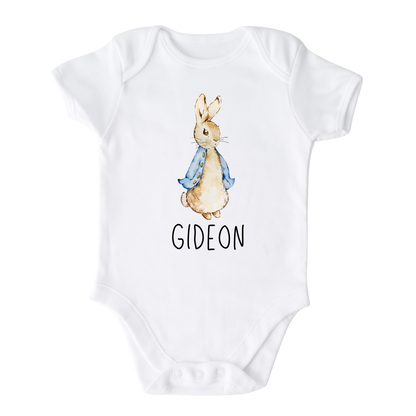 Personalized Outfit Easter Bunny Custom Name Baby Onesie® Newborn Outfit