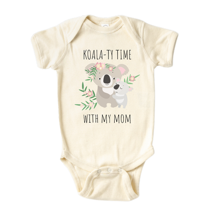 Cute Baby Onesie® Koala-ty Time with My Mom Shirt Baby Clothes Unisex Baby Announcement Gift for Mom