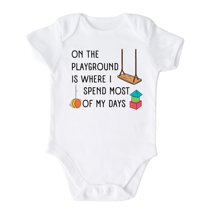 Kids Tshirt Baby Onesie® On The Playground Baby Bodysuit Newborn Outfit for Toddler