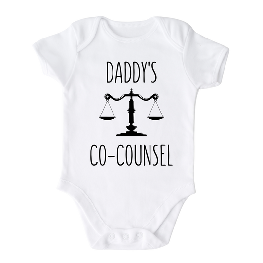 Daddy's Co-Counsel Baby Onesie