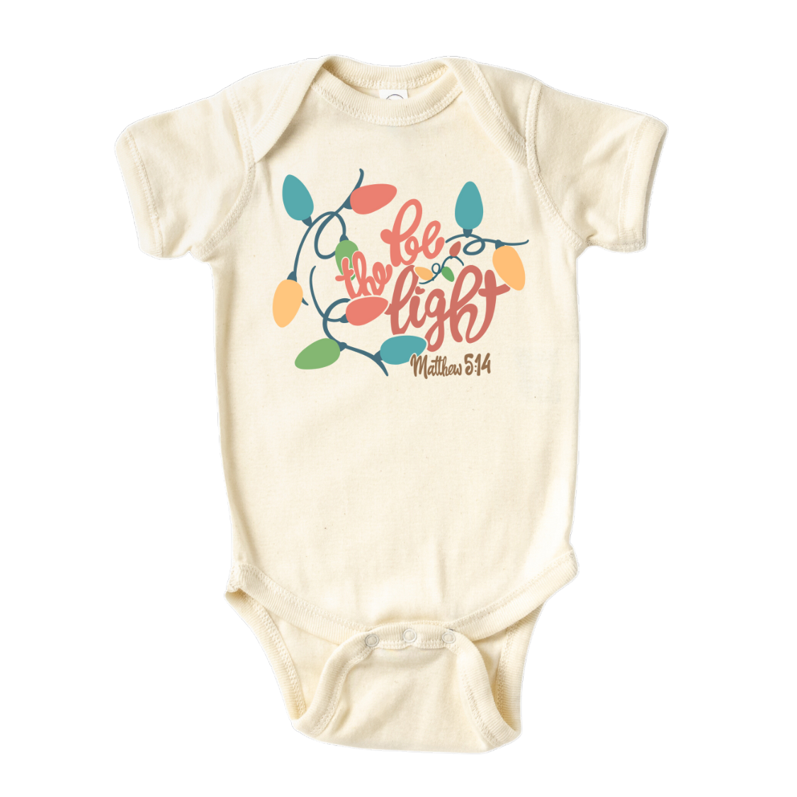 Baby Onesie® Be The Light Christmas Baby Clothing for Baby Shower Gift Newborn
