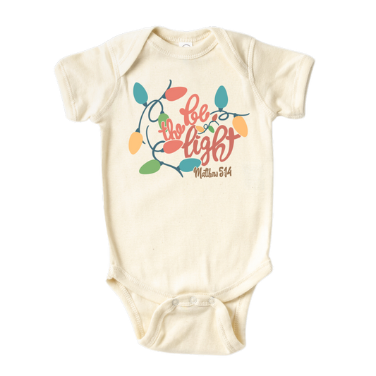 Baby Onesie® Be The Light Christmas Baby Clothing for Baby Shower Gift Newborn