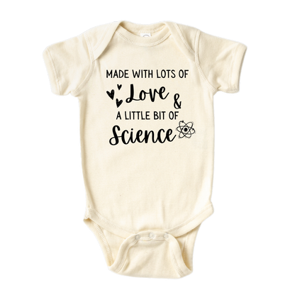 Baby Onesie® Made With Lots Of Love IVF Baby Announcement Clothing for Baby Shower