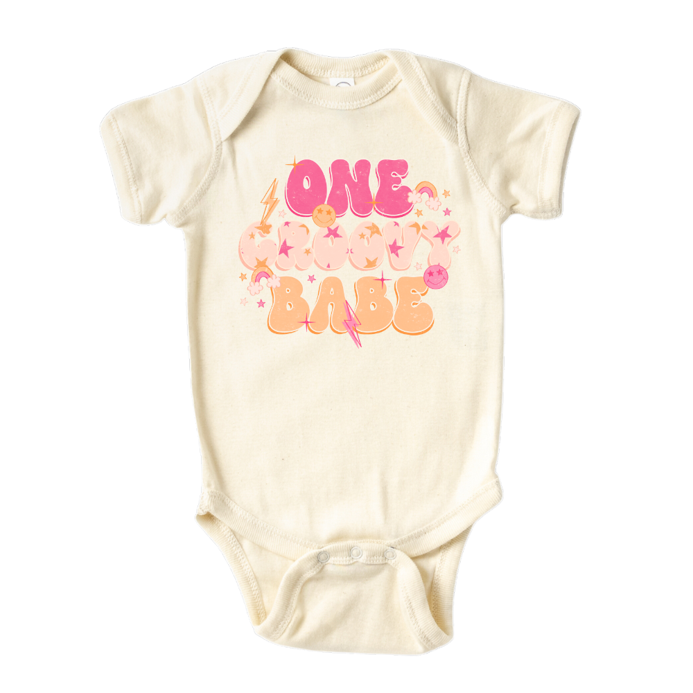 Baby Onesie® One Groovy Babe Cute Baby Clothing for Baby Shower Gift Newborn Clothes