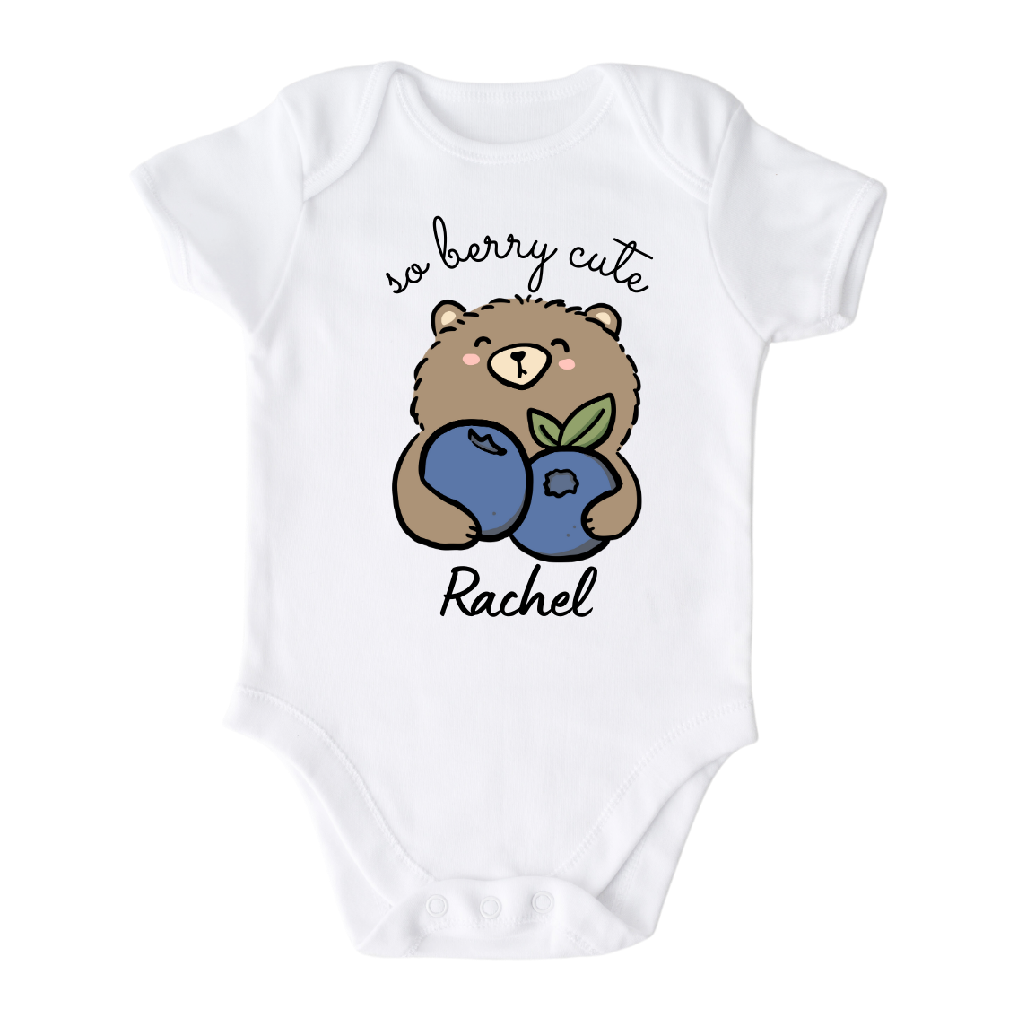 Girls Tshirt - Cute Kid Tshirt - Cute Baby Onesie - Blueberry Baby Onsie - Berry Baby Outfit - Long Sleeve Baby Bodysuit