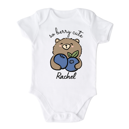 Girls Tshirt - Cute Kid Tshirt - Cute Baby Onesie - Blueberry Baby Onsie - Berry Baby Outfit - Long Sleeve Baby Bodysuit