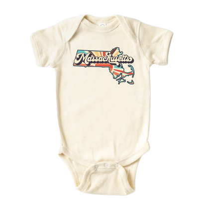 Massachusetts Baby Onesie® Massachusetts State Shirt for Kids Tshirt Massachusetts Bodysuit for Baby Gift