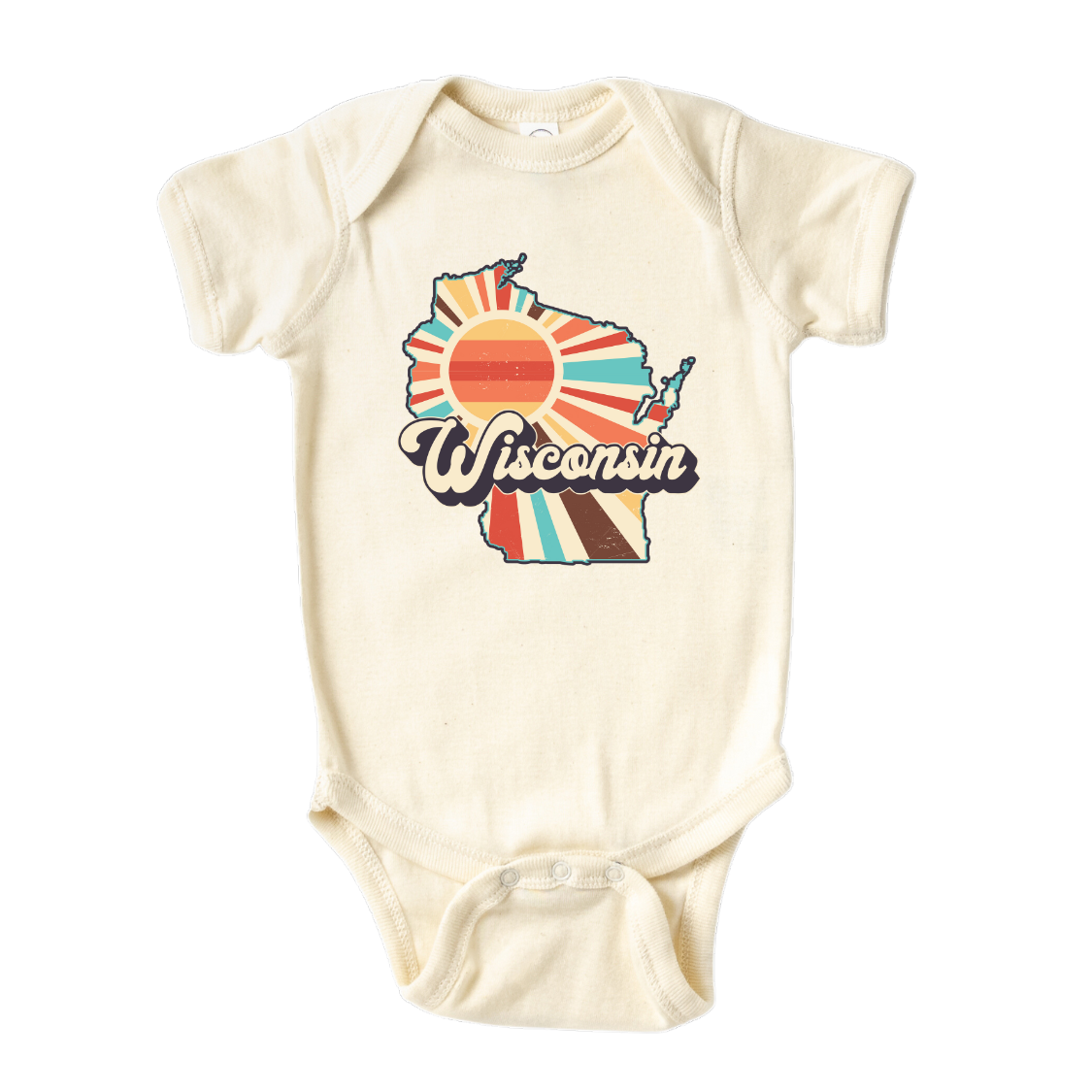 Wisconsin Baby Onesie® Wisconsin State Shirt for Kids Tshirt Nevada Bodysuit for Baby Gift