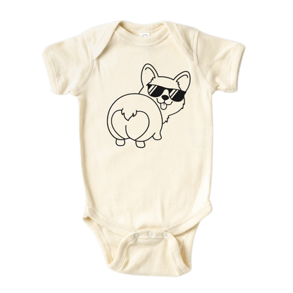 Baby Onesie® Cute Corgi Dog Glasses Funny Baby Infant Clothing for Baby Shower