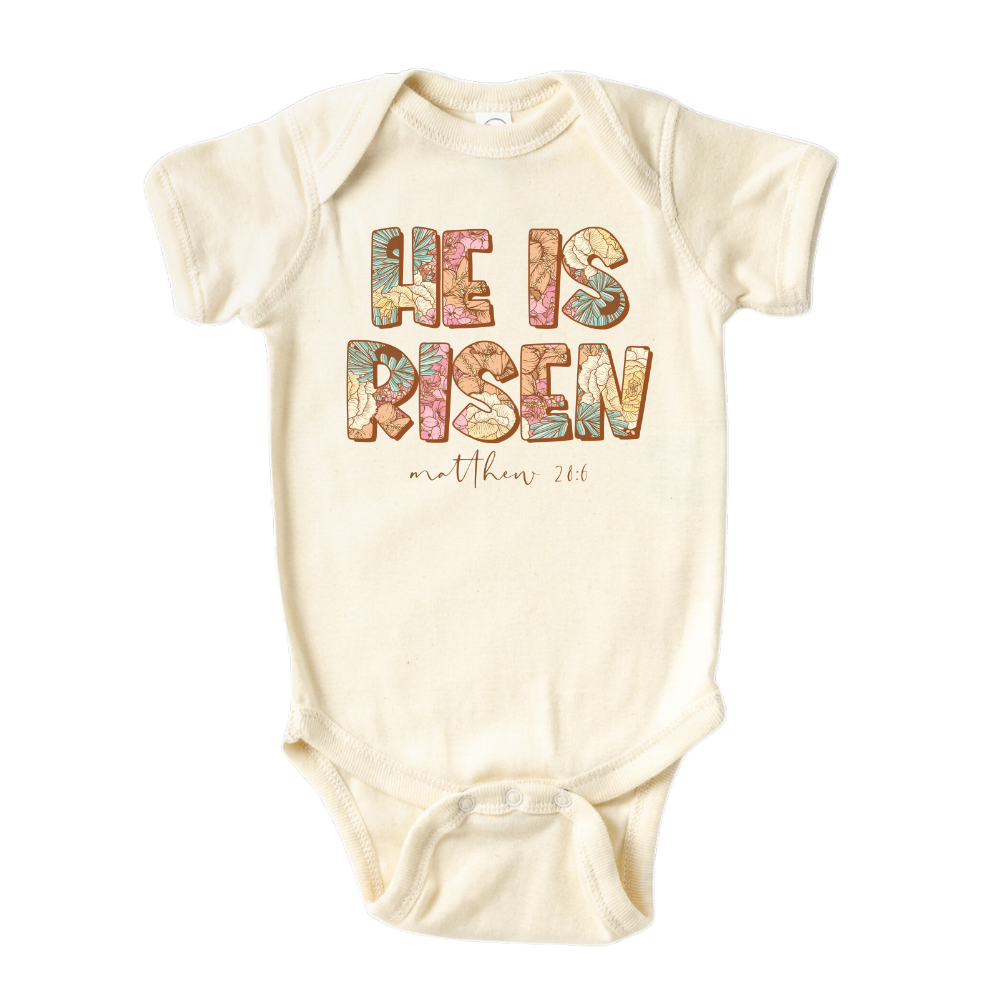 Children Clothing Baby Onesie® He Is Risen Easter Bodysuit Baby Shower Gift Newborn