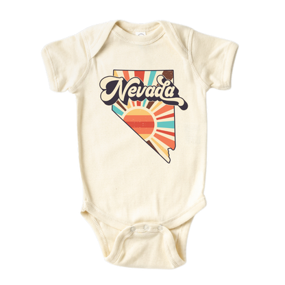 Nevada Baby Onesie® Nevada State Shirt for Kids Tshirt Nevada Bodysuit for Baby Gift