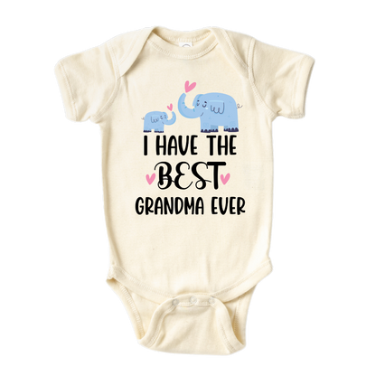 Kids Tshirt Baby Onesie® Best Grandma Elephant Baby Bodysuit Newborn Outfit Baby Shower