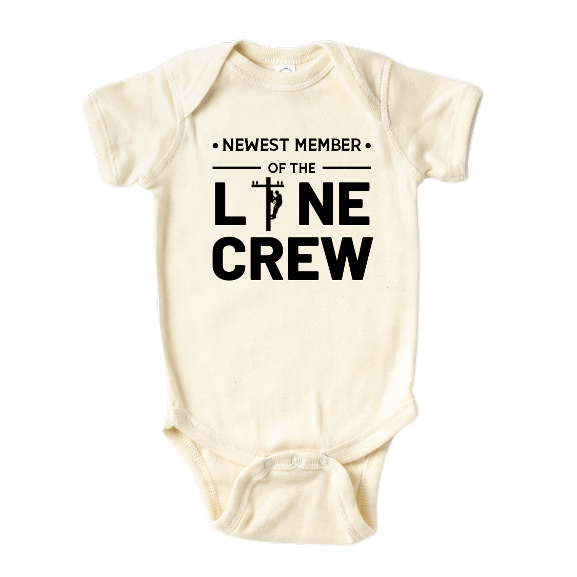 Baby Onesie® Newest Member Of The Line Crew Baby Infant Clothing for Baby Shower Gift