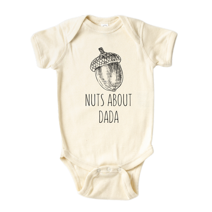 Personalized Outfit Nuts about Dada Fall Baby Onesie® Newborn Outfit