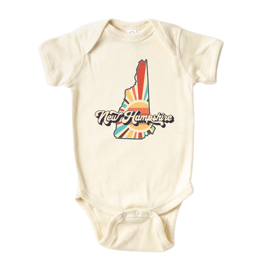 New Hampshire Baby Onesie® New Hampshire State Shirt for Kids Tshirt New Hampshire Bodysuit