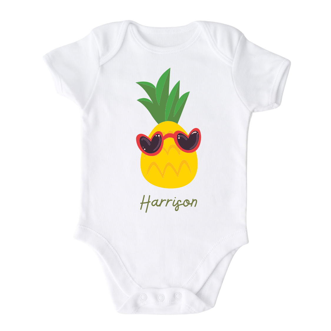 Cute Baby Onesie - Custom Baby gift - Pineapple Baby Clothes 