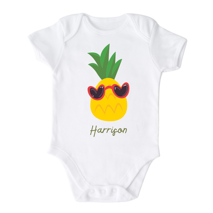 Cute Baby Onesie - Custom Baby gift - Pineapple Baby Clothes 