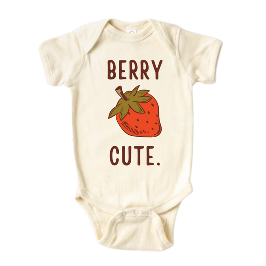 Funny Baby Onesie® Berry Cute Strawberry Shirt Baby Clothes Unisex Baby Boy Baby Girl Outfit