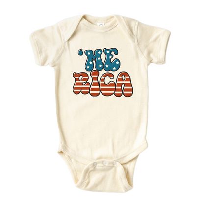 Merica Baby Onesie® Kids Shirt for Independence Day American Baby