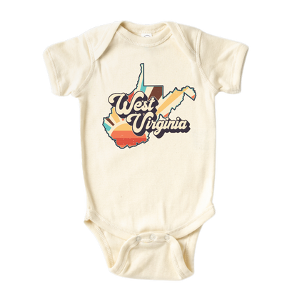West Virginia Baby Onesie® West Virginia State Shirt for Kids Tshirt West Virginia Bodysuit