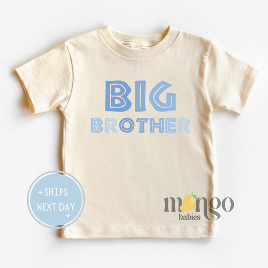Cute Big Brother Tshirt Big Brother Announcement Boy Outfit Gift for Baby Shower Baby Brother Tshirt