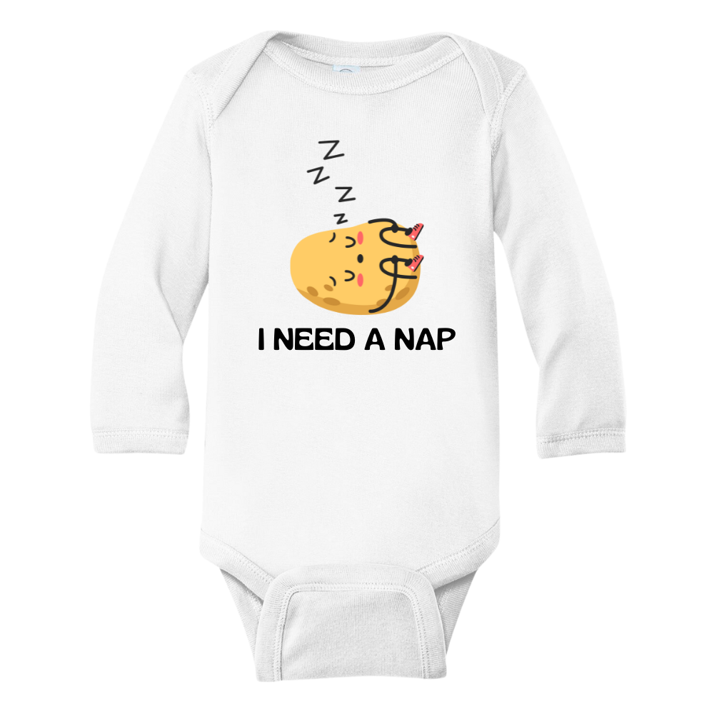 Funny Potato Kid Tshirt Baby Onesie® I Need a Nap Baby Bodysuit Newborn Outfit Baby Shower
