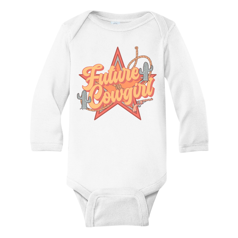 Children Clothing Baby Onesie® Future Cowgirl Bodysuit Baby Shower Gift Newborn