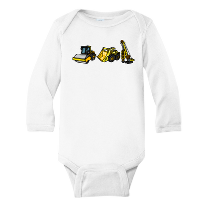 Construction Kid Tshirt Baby Onesie® Construction Vehicles Baby Bodysuit Newborn Outfit