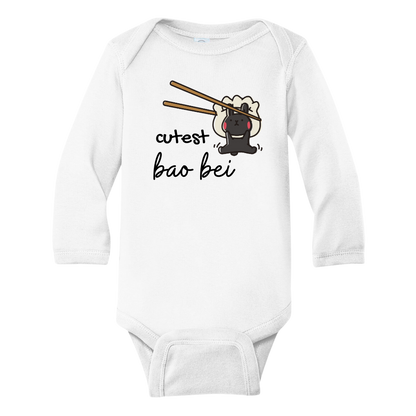 A kids' t-shirt with a cute Bao Rabbit graphic and the words 'Cutest Bao Bei'. This playful and stylish shirt is soft and comfortable, perfect for little ones to showcase their adorable charm and embrace imaginative adventures.